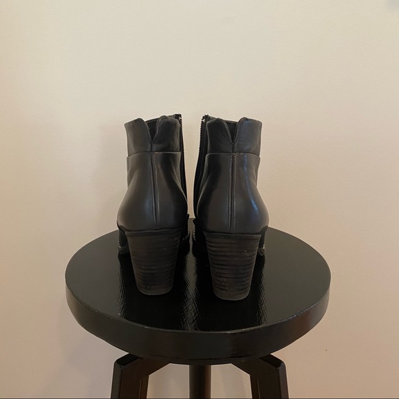 Paul Green Black Booties with Stud Detail - Picture 6 of 7